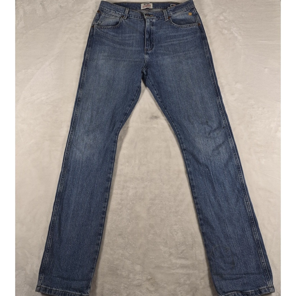 Wrangler Rooted Collection Texas Jeans Men's 33x36 Blue Denim Made In USA Casual